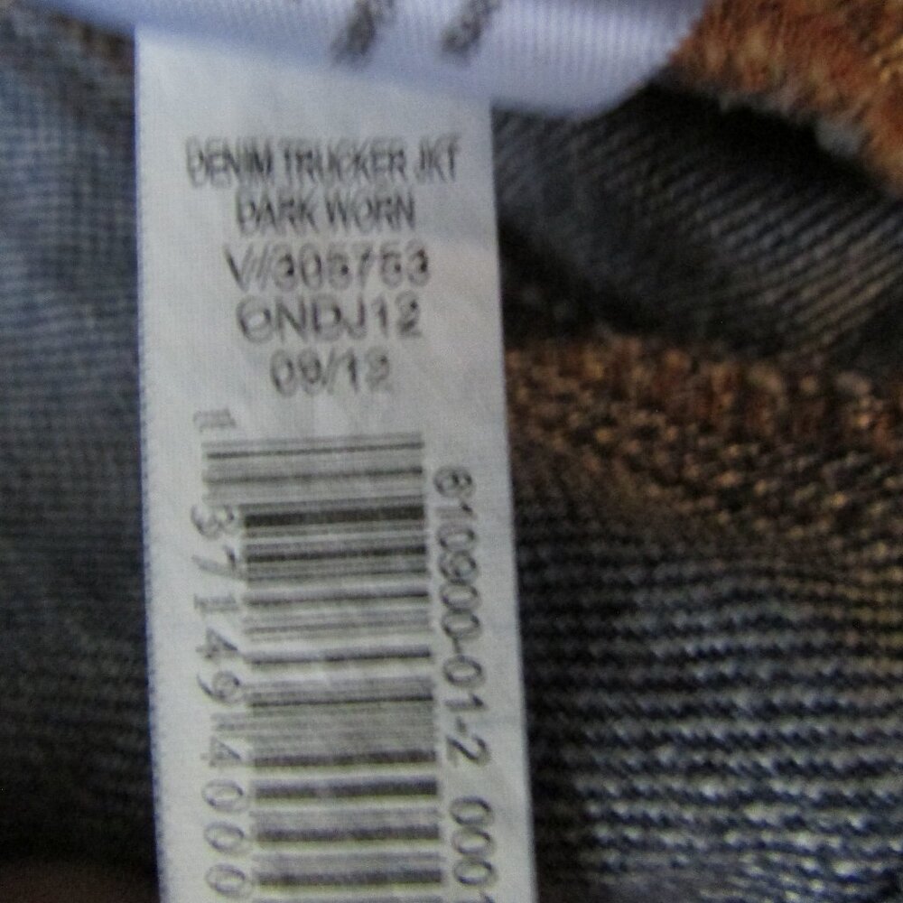 Old Navy Trucker Denim Jacket Dark Blue Classic! Soft! - Picture 5 of 6